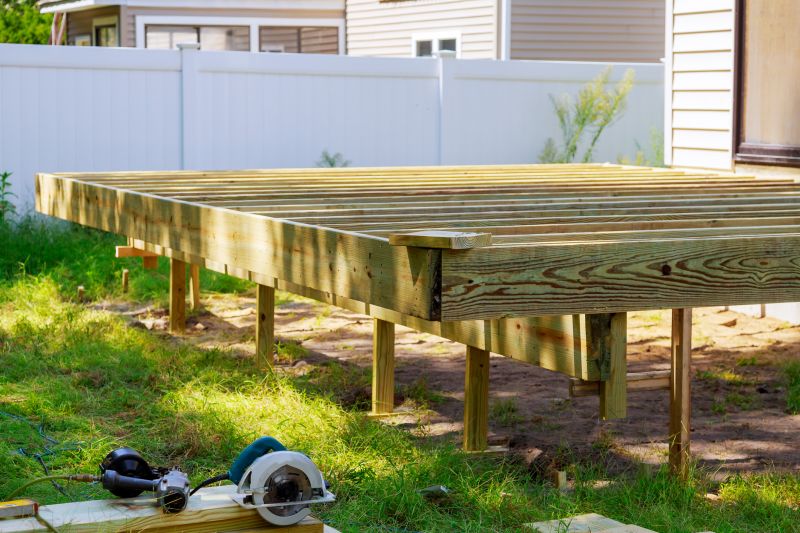 Ground Level Deck Construction in Stamford, CT