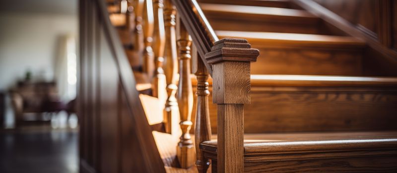 Wood Stair Railing Repair in Wilmington, NC