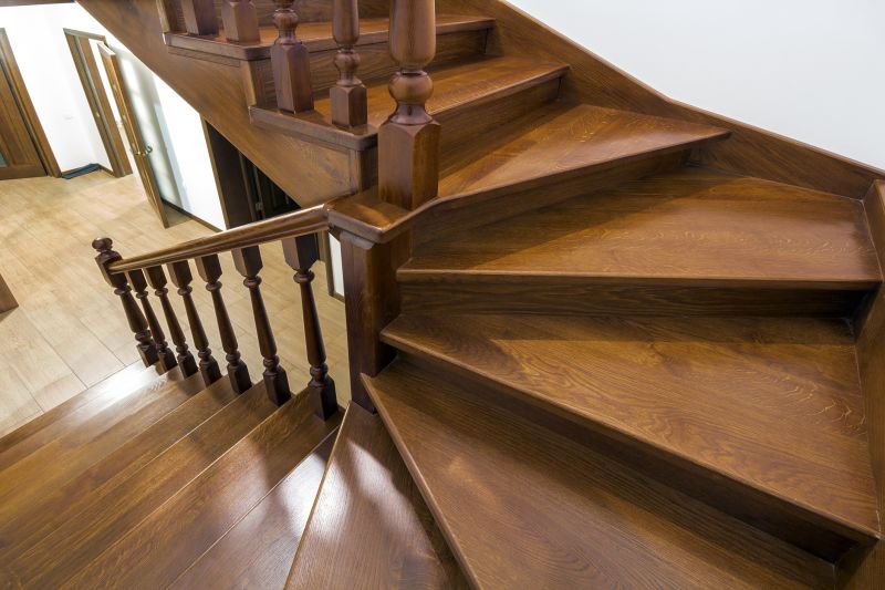 Staircase with Wooden Balusters